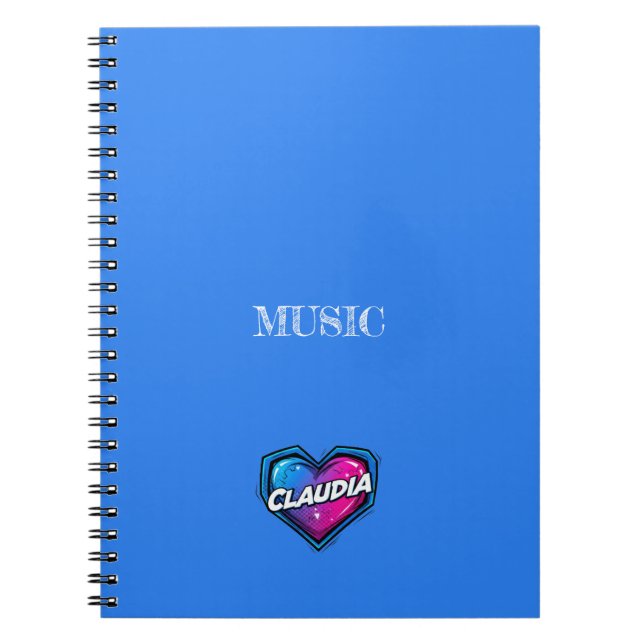 Claudia Blue Notebook (Front)