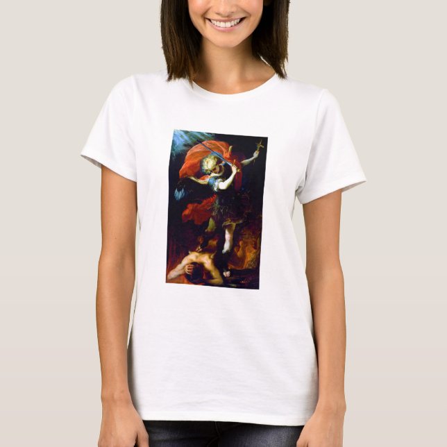 Claudio Coello The Archangel Saint Michael T-Shirt (Front)