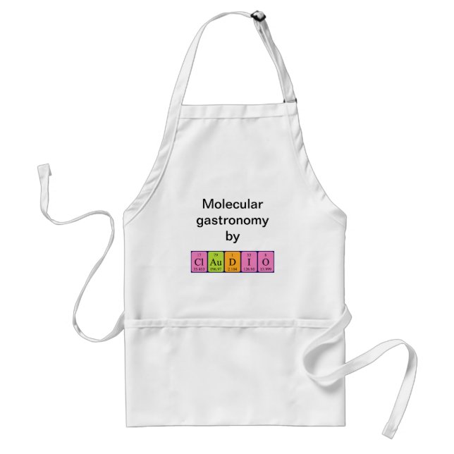 Claudio periodic table name apron (Front)