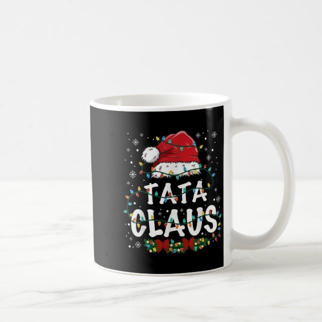 Claus Funny Christmas Lights Pajama Family Matchin Coffee Mug (Right)
