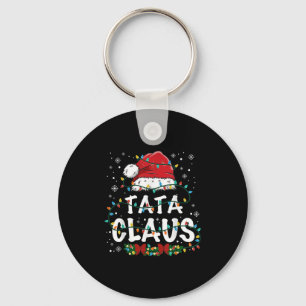 Claus Funny Christmas Lights Pajama Family Matchin Key Ring