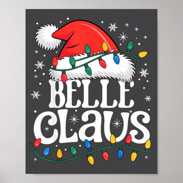 Claus Funny Xmas Christmas Grandma Holiday Style  Poster (Front)