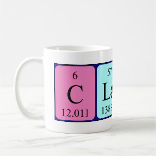 Claus periodic table name mug