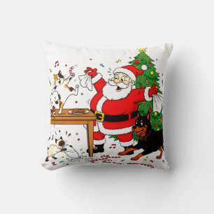 Claus-trophobia: Santa’s Cookie Chaos Crew Cushion