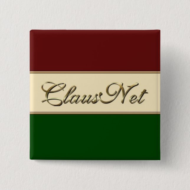ClausNet Member 15 Cm Square Badge (Front)