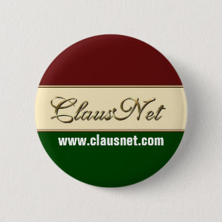 ClausNet Member button, www.clausnet.com 6 Cm Round Badge