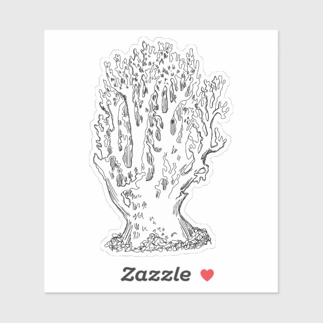 Clavaire Jaune Mushroom Sticker (Sheet)