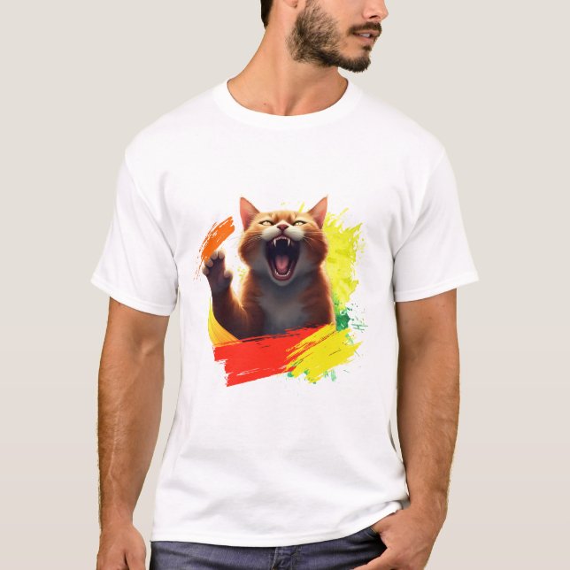 claw devil cat T-Shirt (Front)