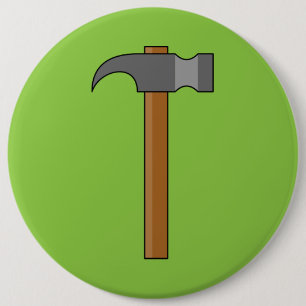 Claw Hammer Cartoon 6 Cm Round Badge