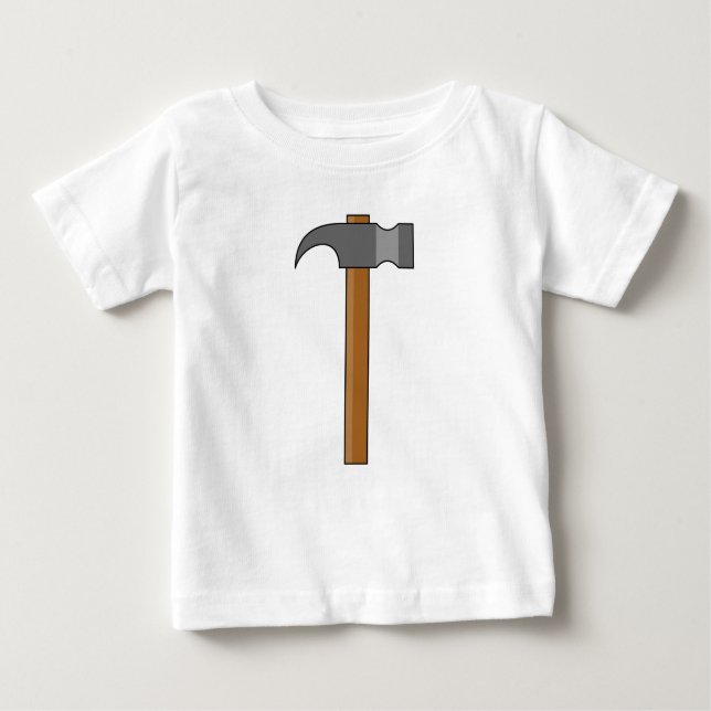 Claw Hammer Cartoon Baby T-Shirt (Front)