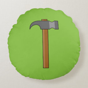 Claw Hammer Cartoon Round Cushion