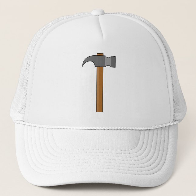 Claw Hammer Cartoon Trucker Hat (Front)
