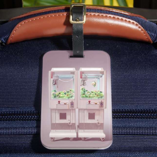Claw Machine Luggage Tag (Front Insitu 2)