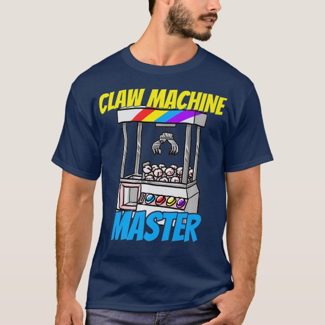 Claw Machine Master Crane Game Enthusiast Gift T-Shirt (Front)