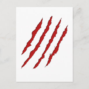 Claw Marks Postcard