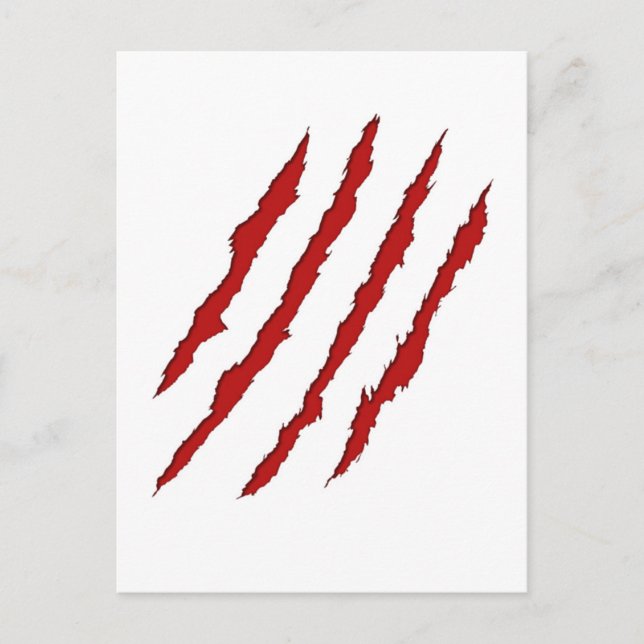 Claw Marks Postcard (Front)