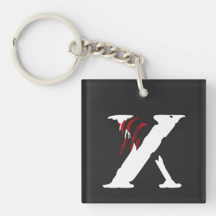 Clawed X Bold Graphic Keychain for Streetwear Love