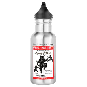 Claws of Steel Cat Security Courtesy 532 Ml Water Bottle