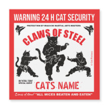 Claws of Steel Personalised Cat Security