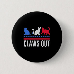 Claws Out Childless Cat Lady Shirt Childless Cat L 6 Cm Round Badge