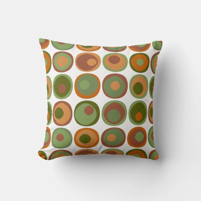 Clay Algae Circles Cushion (Front)