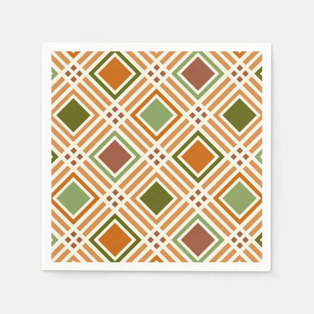 Clay Algae Pattern Napkin (Front)