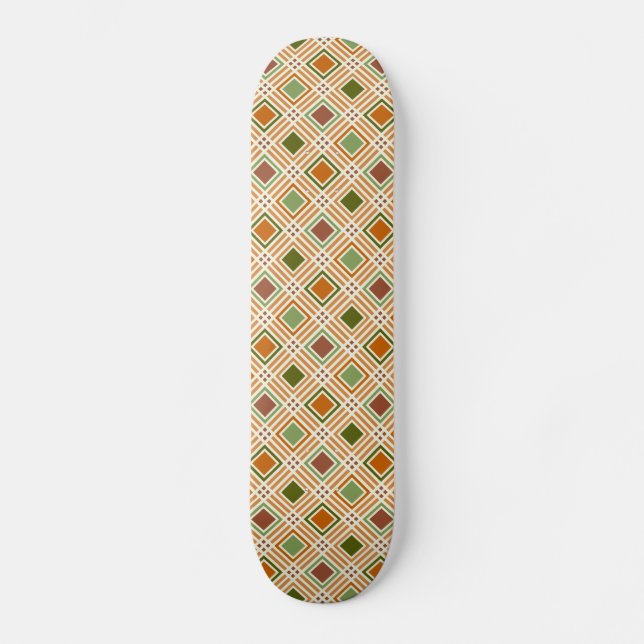 Clay Algae Pattern Skateboard (Front)