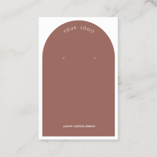 Clay Arch Earring Display Business Card