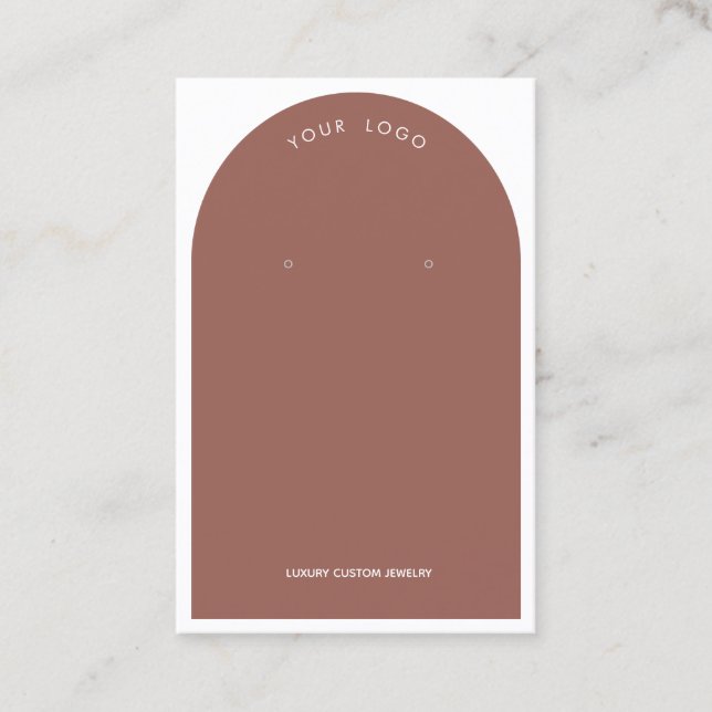 Clay Arch Earring Display Business Card (Front)