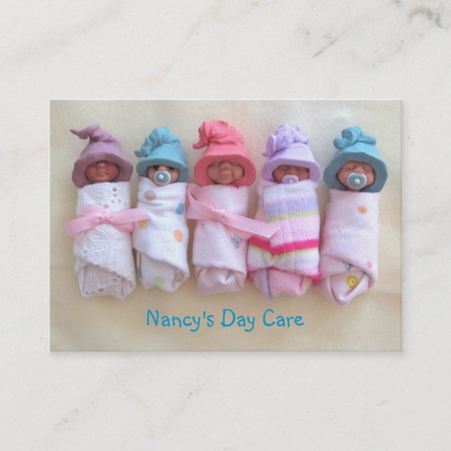 Clay Babies: Day Care, Child Care, Business Business Card (Front)
