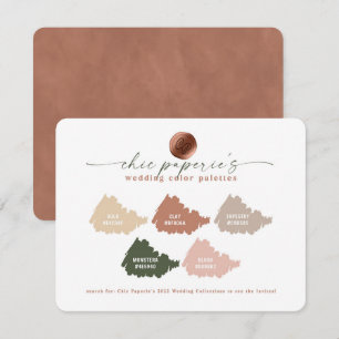 Clay & Blush Pink 2022 Wedding Colours Palette Car
