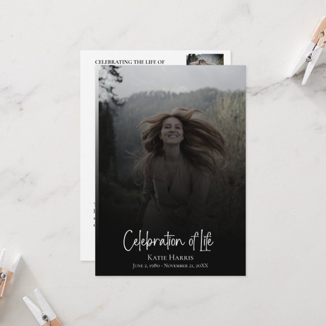 Clay Celebration of Life Funeral Program  (Front/Back In Situ)