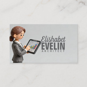 Clay-Crafted Professional: Data Analysis in Action Business Card