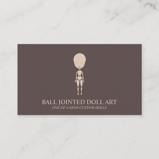 Clay Doll Maker Artist Mannequin Fashion Business Card (Front)
