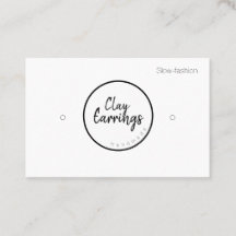 Clay Earring Holder Display Cards