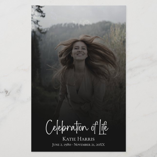 Clay Funeral Script Celebration of Life Budget Flyer (Front)