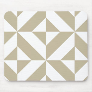 Clay Geometric Deco Cube Pattern Mouse Pad