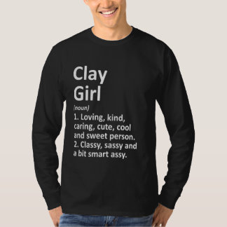 Clay Girl Al Alabama Funny City Home Roots T-Shirt
