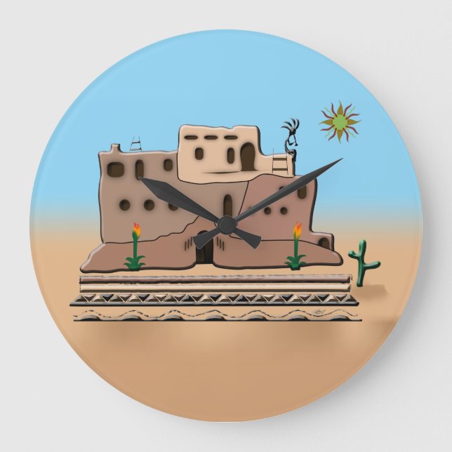 Clay House Large Clock (Front)