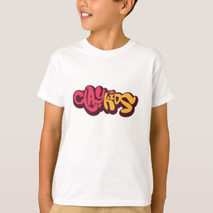 Clay Kids - Logo white t-shirt