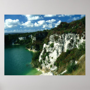 Clay lake in Cornwall Poster