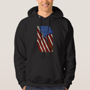Clay Pigeon Shooting - Hunting - American Usa Shot Hoodie