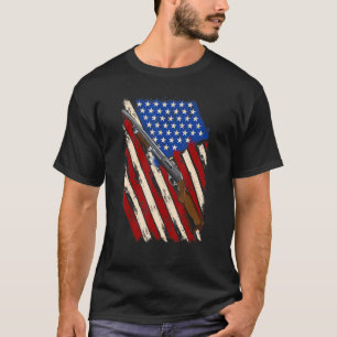 Clay Pigeon Shooting - Hunting - American Usa Shot T-Shirt