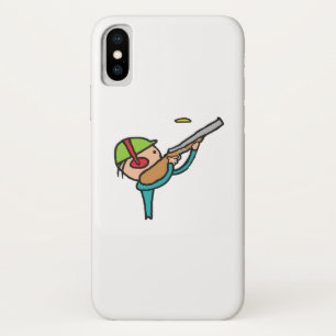 Clay Pigeon Trap Shooting iPhone X Case