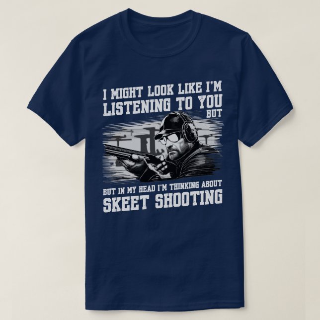 Clay Pigeon Trap Shooting Gifts T-Shirt (Design Front)