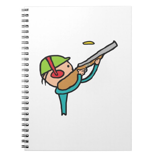 Clay Pigeon Trap Shooting Notebook (Front)