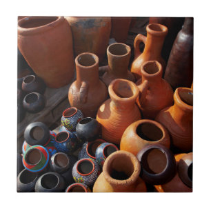 Clay Pots, Hazyview, Mpumalanga, South Africa Tile