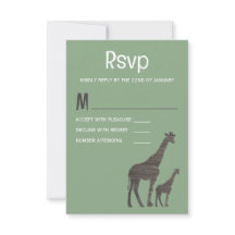 Clay Safari Giraffe, Rustic Wedding