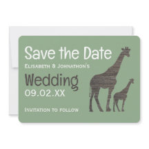 Clay Safari Giraffe, Rustic Wedding