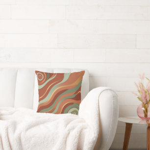 Clay & Sage Wave Cushion